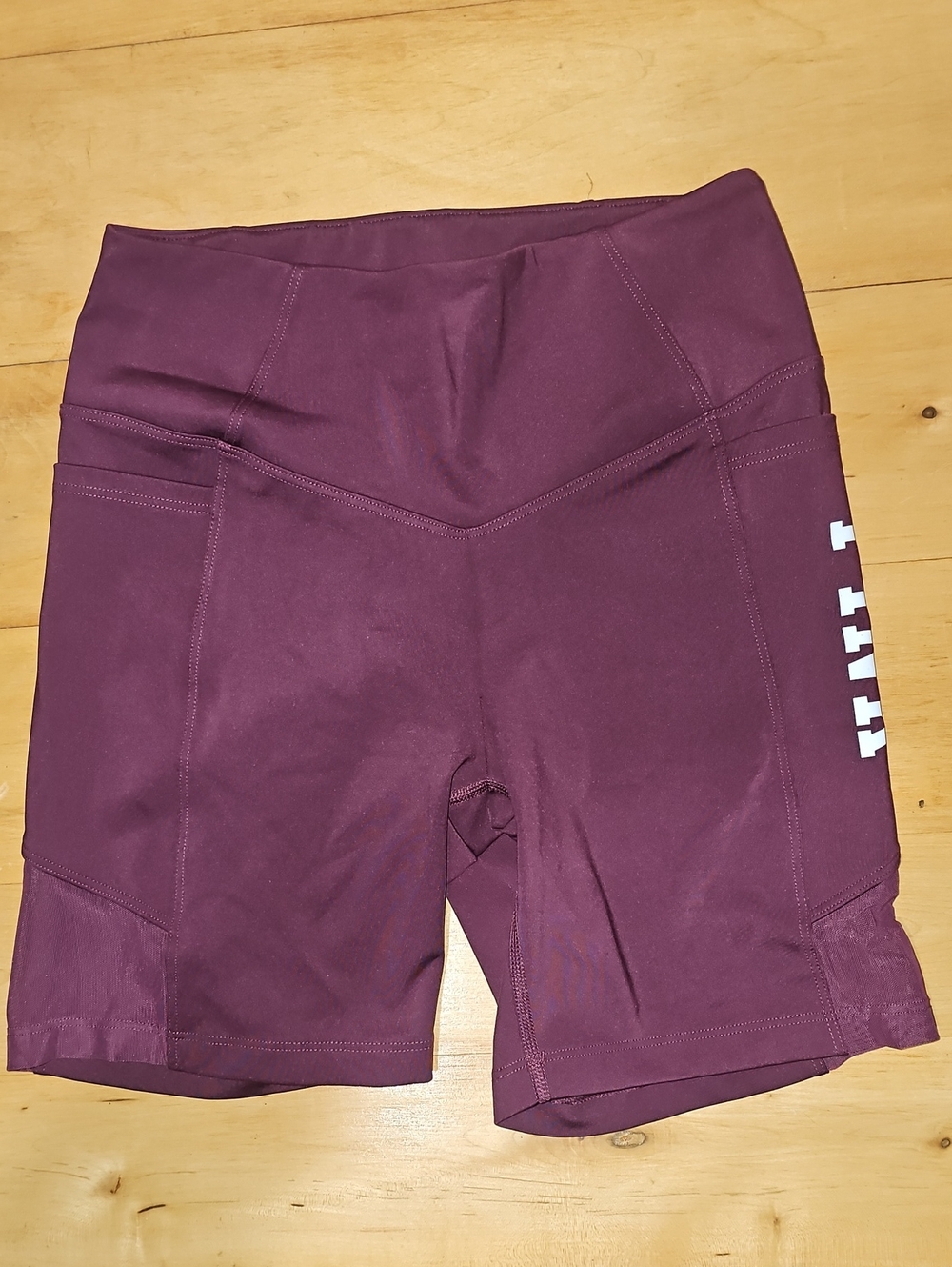 PINK Victoria's Secret Plum High-Waist Bike Shorts with Side Pocket